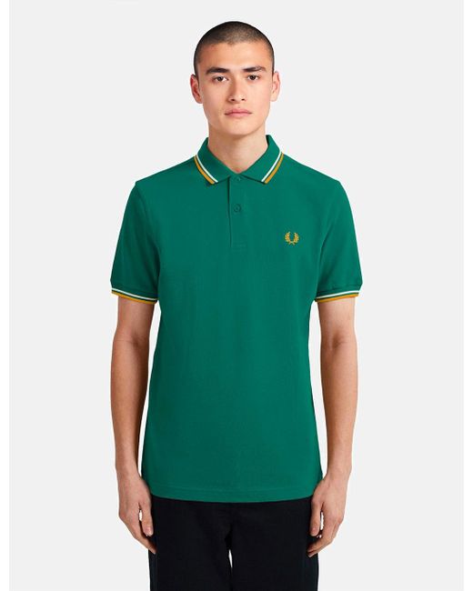 fred perry green t shirt
