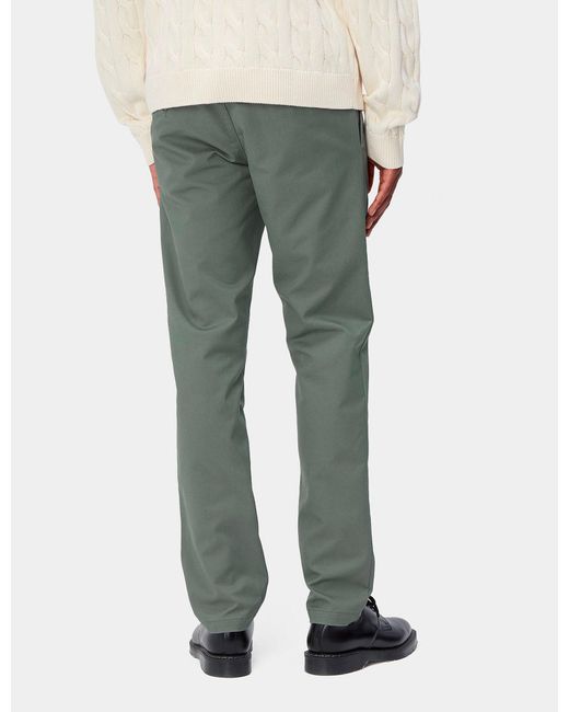 Carhartt Green Wip Sid Pant Chino Trousers for men