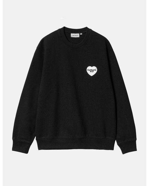 Carhartt Black Wip Heart Bandana Sweatshirt (loose) for men