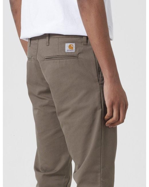 Lyst - Carhartt Sid Pant Chino (slim) in Gray for Men