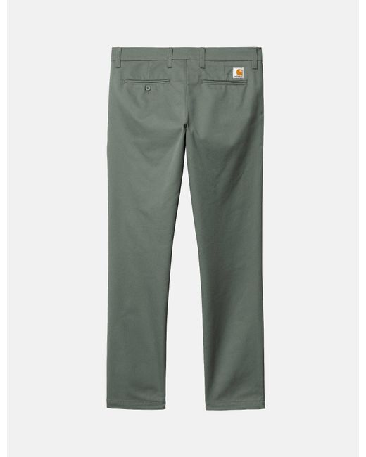 Carhartt Green Wip Sid Pant Chino Trousers for men