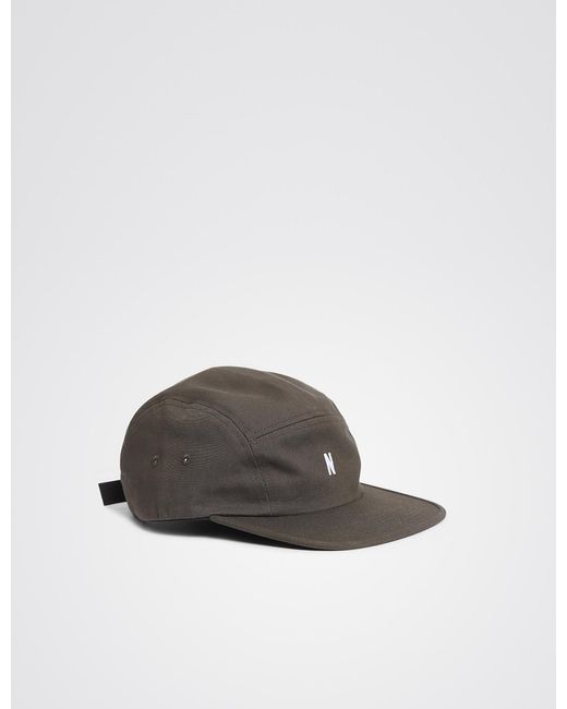 Norse Projects Brown 5-panel Cap (twill) for men