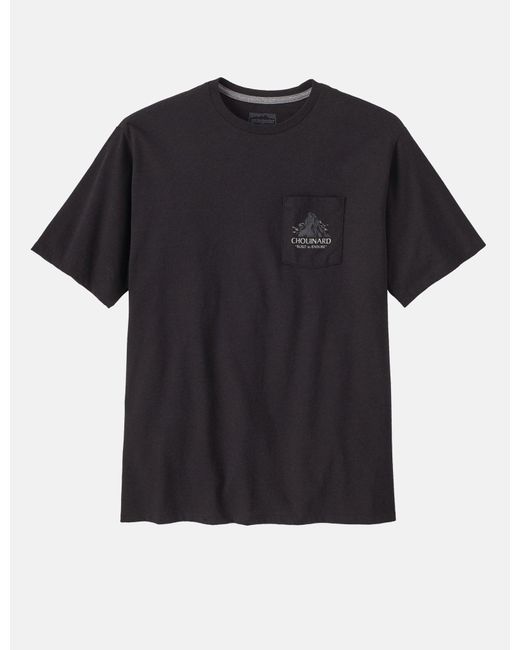 Patagonia Black Chouinard Crest Pocket Responsibili-tee T-shirt for men