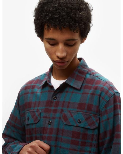 Patagonia Blue Fjord Flannel Ice Caps Shirt (organic) for men