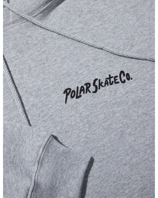 POLAR SKATE Gray Dave Yoga Trippin' Hooded Sweatshirt for men