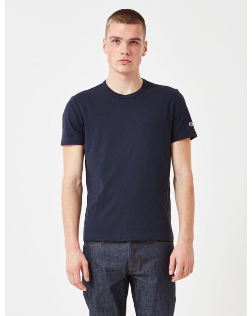 champion navy t shirt