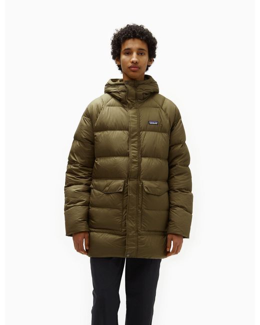 Patagonia Green Silent Down Parka for men