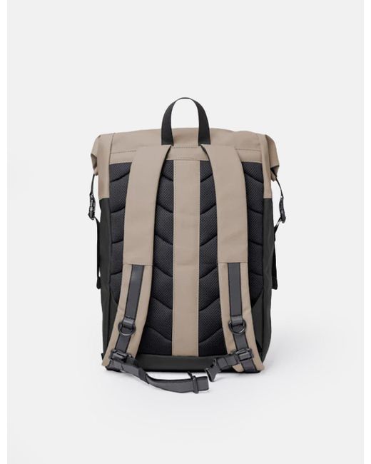Sandqvist Gray Konrad Rolltop Backpack for men