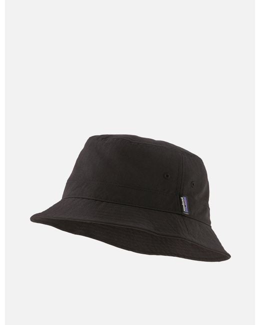 Patagonia Black Wavefarer Island Seeds Bucket Hat for men
