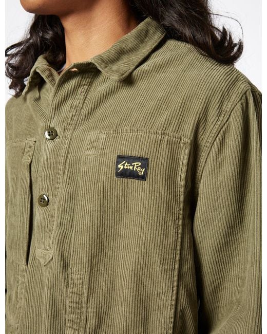Stan Ray Green Painters Shirt (cord) for men