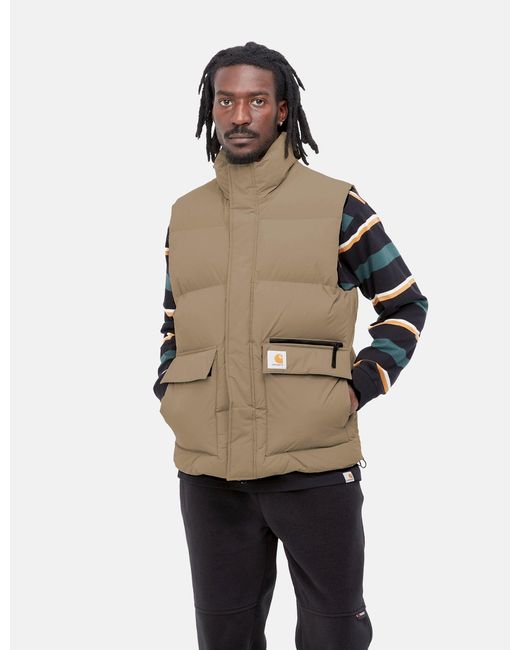 Carhartt Wip Milton Vest in Natural for Men Lyst UK
