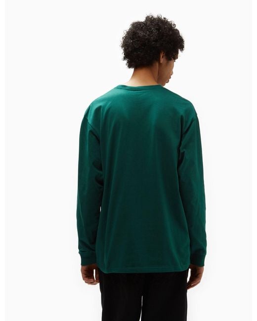 Carhartt Green Wip Long Sleeve Chase T-shirt (loose) for men