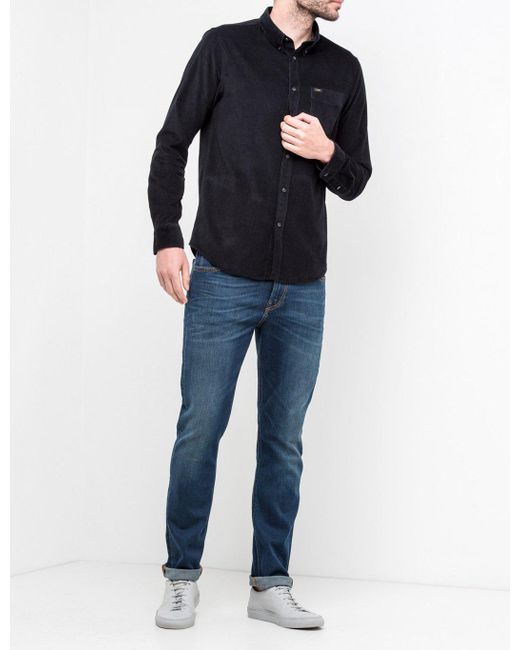 jeans with a button down shirt