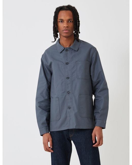 Le Laboureur Gray Cotton Work Jacket for men