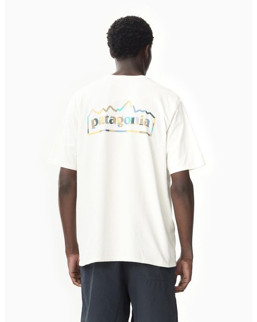 Patagonia White Unity Fitz Responsibili-tee T-shirt for men