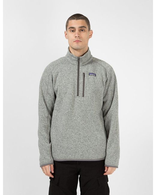 Patagonia 1/4 Zip Fleece Better Sweater in Grey for Men | Lyst UK