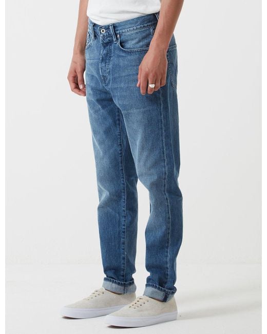 Blue Loose New Mens Edwin ED-45 Kingston Loose Tapered Jeans