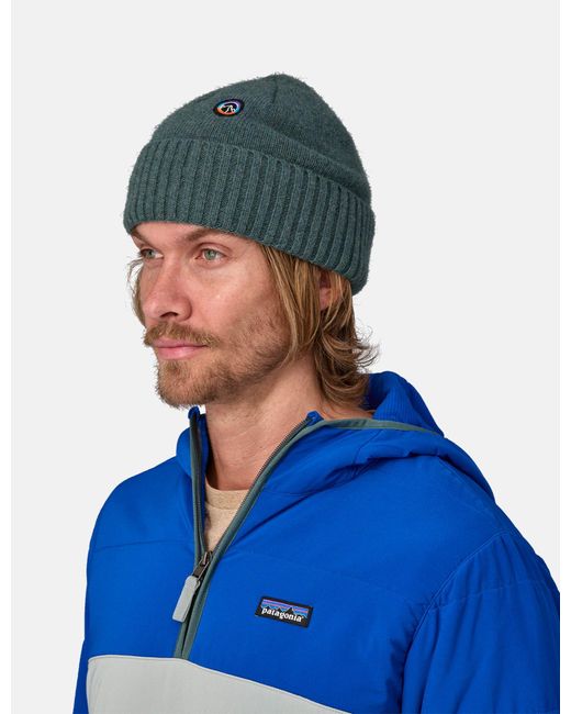 Patagonia Green Brodeo Beanie Hat Fitz Roy Icon for men