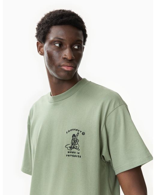 Carhartt Green Wip Icons T-shirt (loose) for men