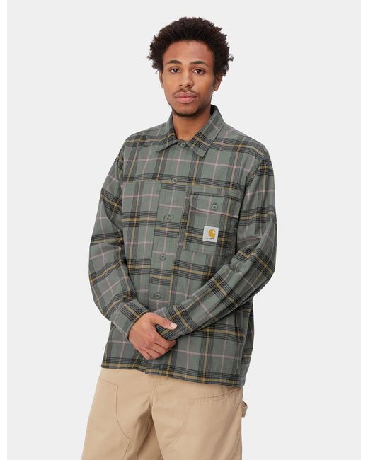 Carhartt Gray Wip Hadley Check Shirt for men