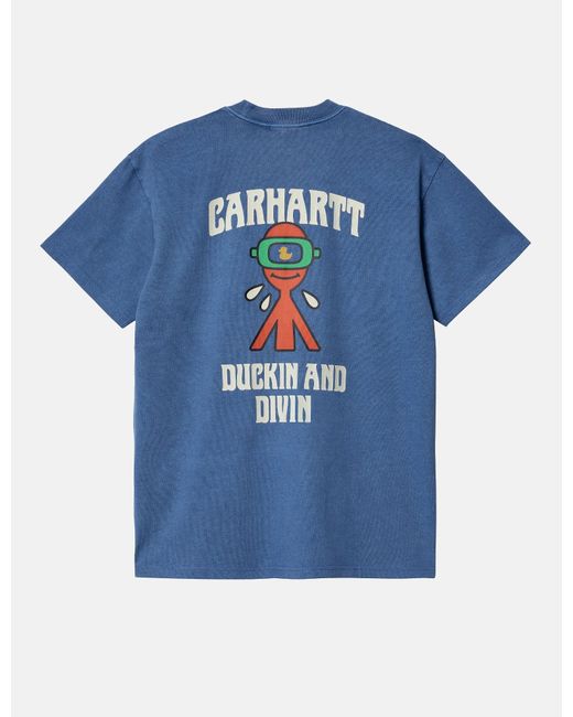 Carhartt Blue Wip Duckin' T-shirt (loose) for men