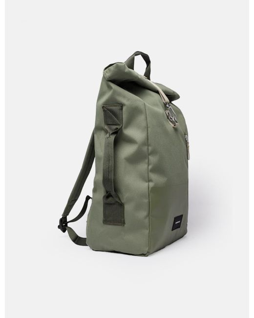Sandqvist Green Dante 2.0 Rolltop Backpack (vegan) for men