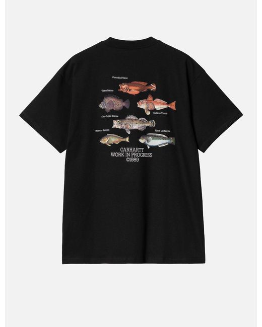 Carhartt Black Wip Fish T-shirt (loose) for men