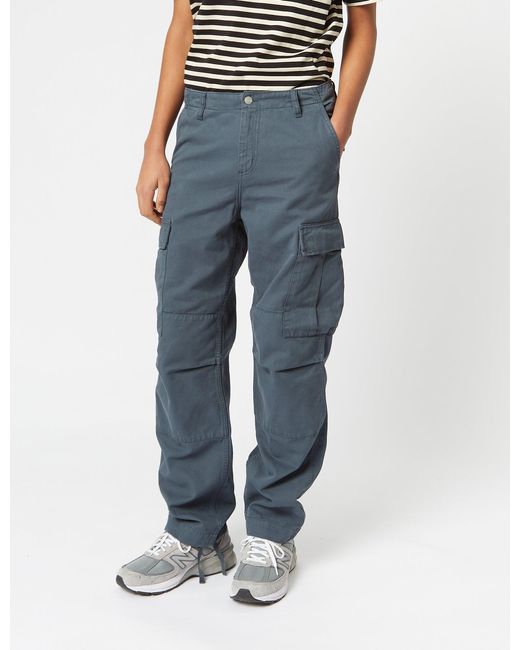 Carhartt Blue Wip Regular Cargo Pant (moraga Cotton Twill) for men