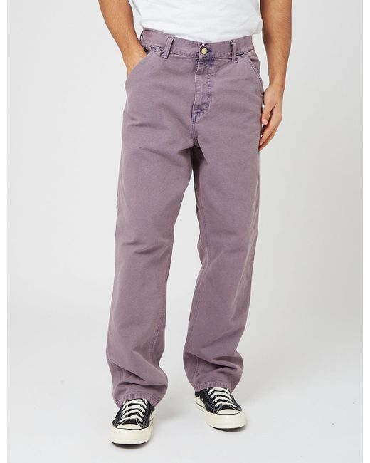 Carhartt Purple Wip Single Knee Pant for men