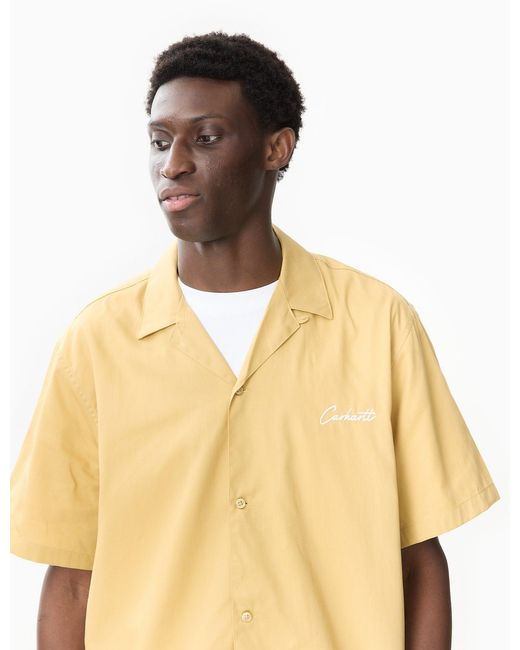 Carhartt Yellow Wip Delray Shirt for men