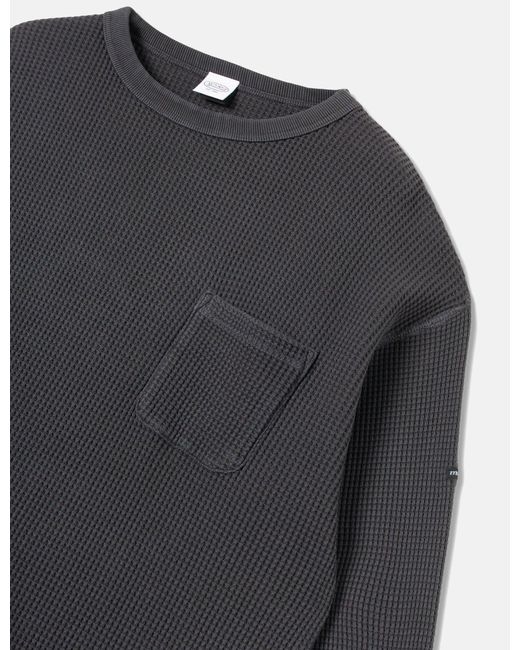 Manastash Gray Heavy Snug Thermal Long Sleeve T-shirt for men