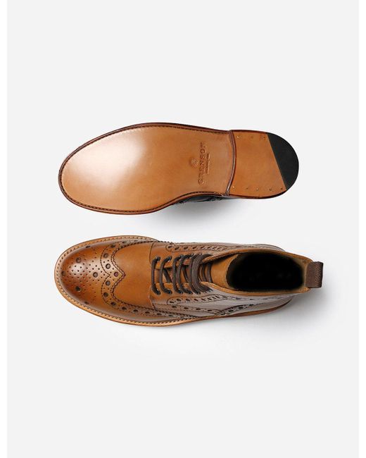 grenson fred v tan calf
