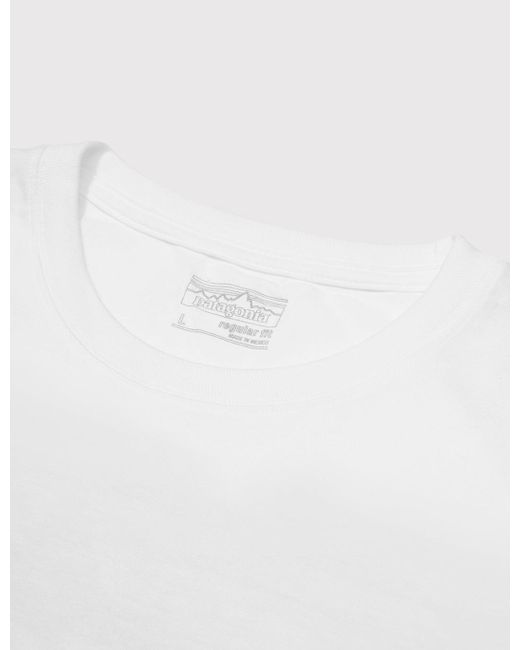 Patagonia Black P-6 Logo Responsibili-tee Long Sleeved T-shirt for men