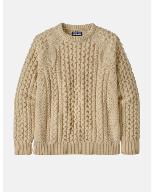 Patagonia Natural Cable Knit Sweatshirt (wool Blend) for men