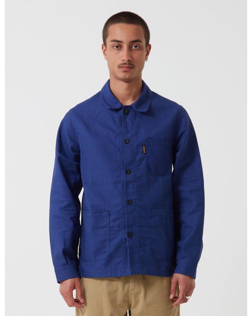 Le Laboureur Blue Cotton Work Jacket for men
