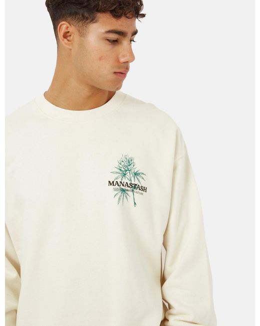 Manastash White Cascade Sweatshirt for men