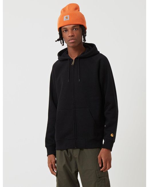 carhartt chase hoodie black