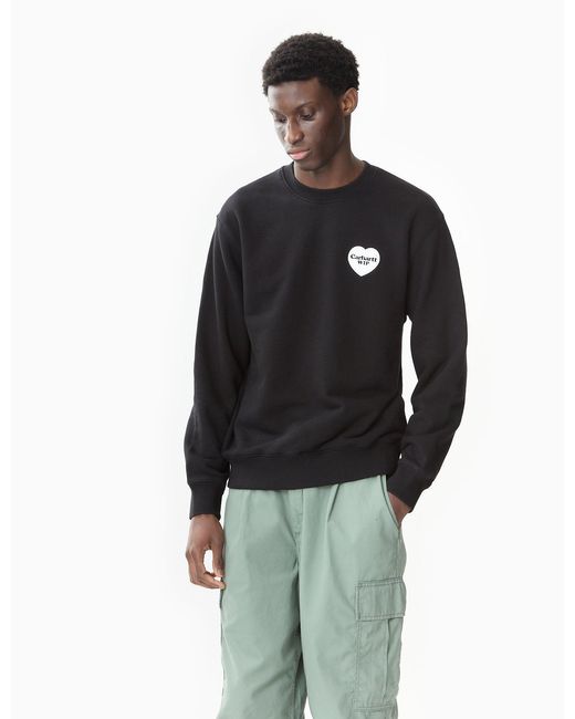 Carhartt Black Wip Heart Bandana Sweatshirt (loose) for men