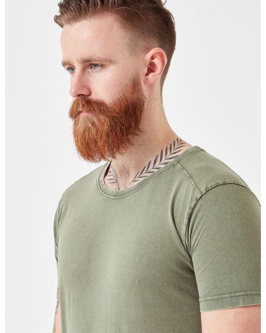 Suit Cotton Suit Bart Sun Bleached T Shirt In Green For Men Lyst