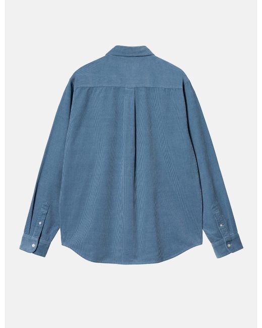Carhartt Blue Wip Madison Fine Cord Shirt (regular) for men
