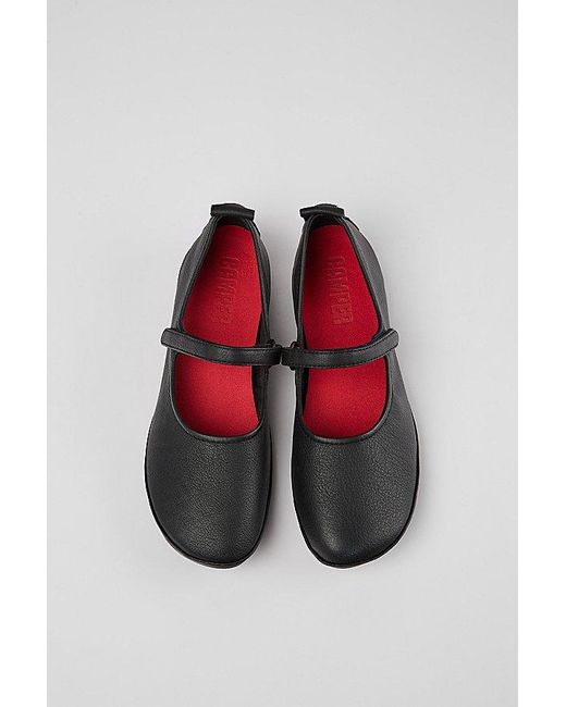 Camper Red Right Leather Ballet Flat