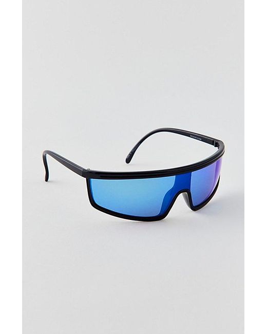 Urban Outfitters Blue '80S Sport Shield Sunglasses