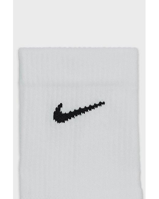 Nike White Elevated Micro Crew Socks 6-Pack for men