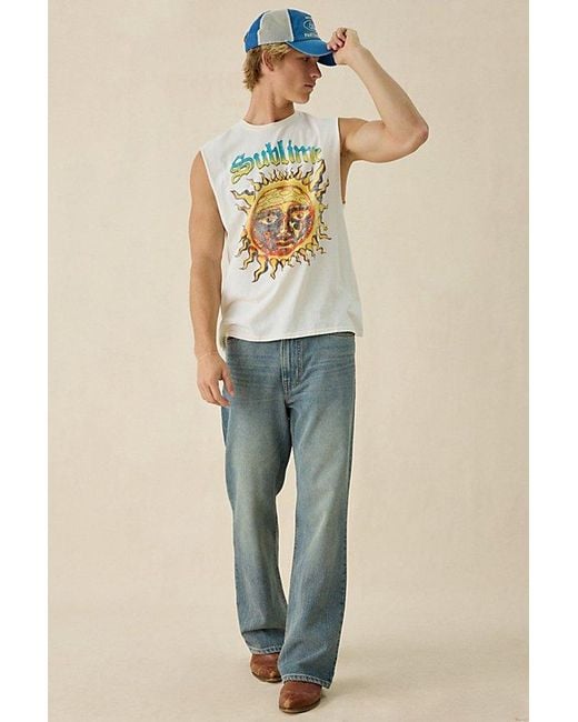 BDG Blue Straight Bootcut Jeans for men