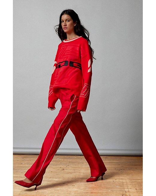 BDG Red Kendra Piped Pant