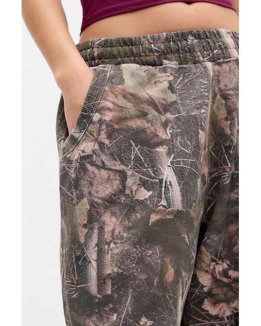 Jaded London Multicolor Woodland Camo Baggy Monster Joggers M At Urban Outfitters