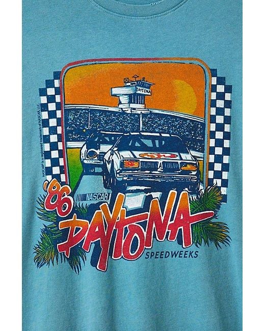 Urban Outfitters Blue Nascar '86 Daytona Speedway Graphic Tee for men