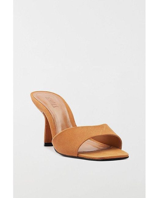 SCHUTZ SHOES Brown Posseni Leather Heeled Mule