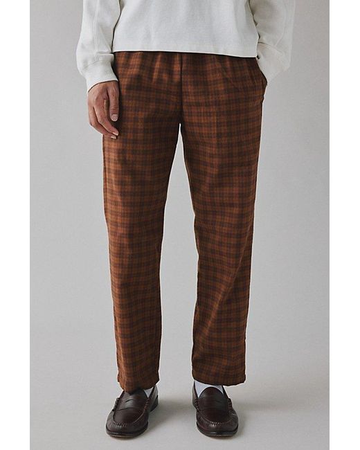 Cookman Brown Scott Tweed Chef Pant for men