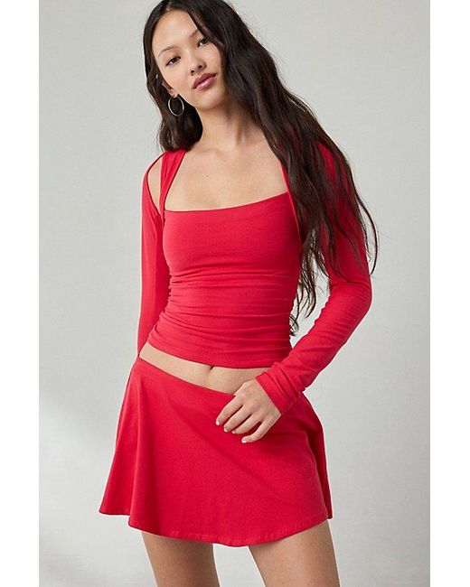 Out From Under Red Bec Skater Mini Skort